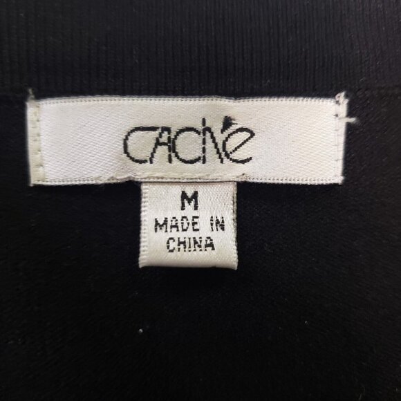 CACHE Women Size Medium Silk Beaded Cardigan Sweater Citycore Holiday Party Y2K - Picture 2 of 16